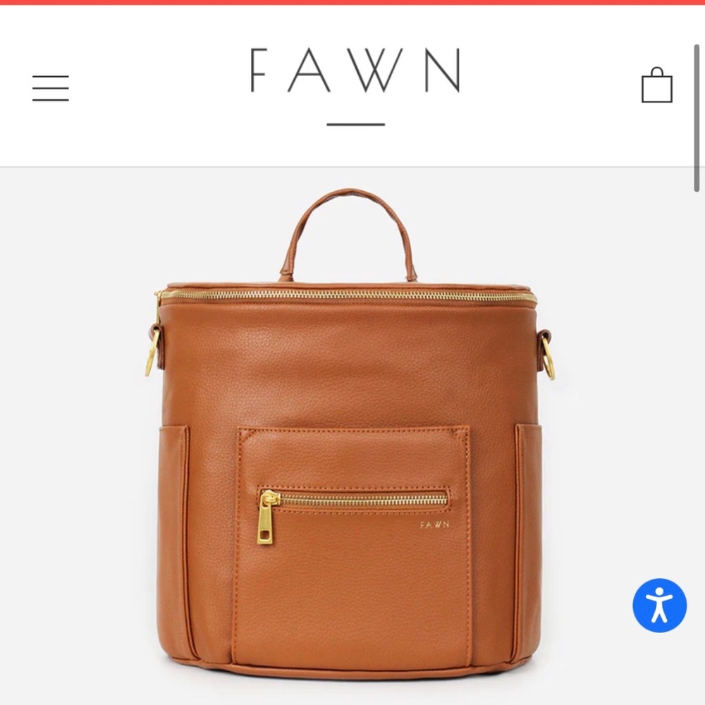 Fawn diaper bag mini brown